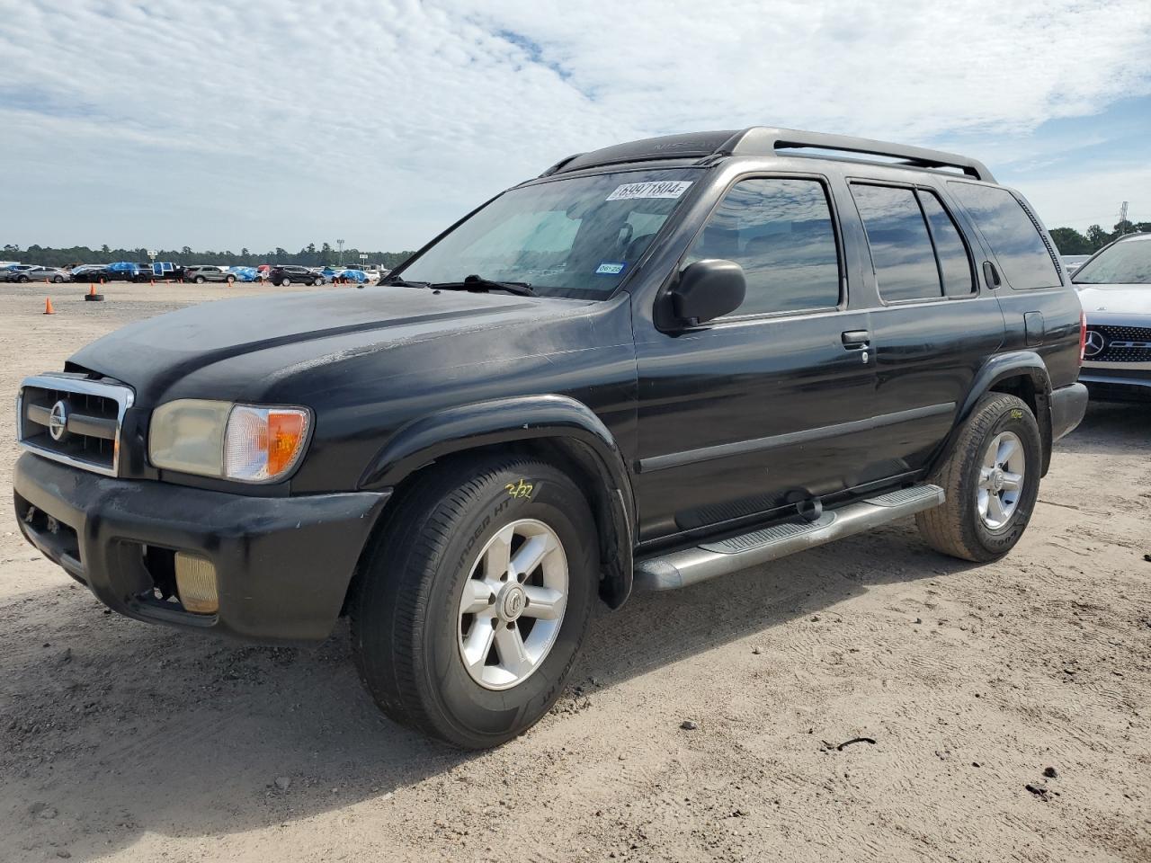 NISSAN PATHFINDER 2003 black  gas JN8DR09X83W703164 photo #1