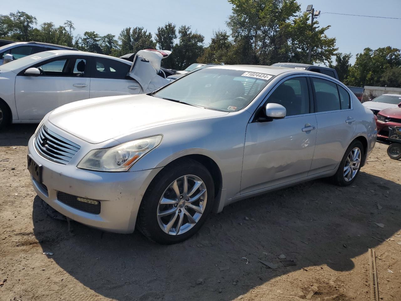 INFINITI G35 2008 silver  gas JNKBV61F28M252397 photo #1