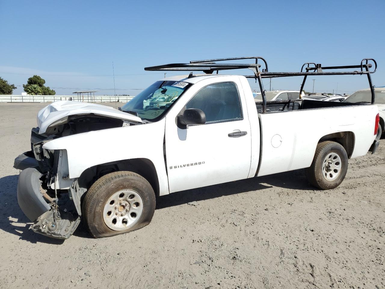 CHEVROLET SILVERADO 2008 white  gas 1GCEC14JX8Z270298 photo #1