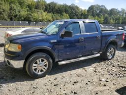 FORD F150 SUPER 2008 blue crew pic gas 1FTPW145X8FA45190 photo #2