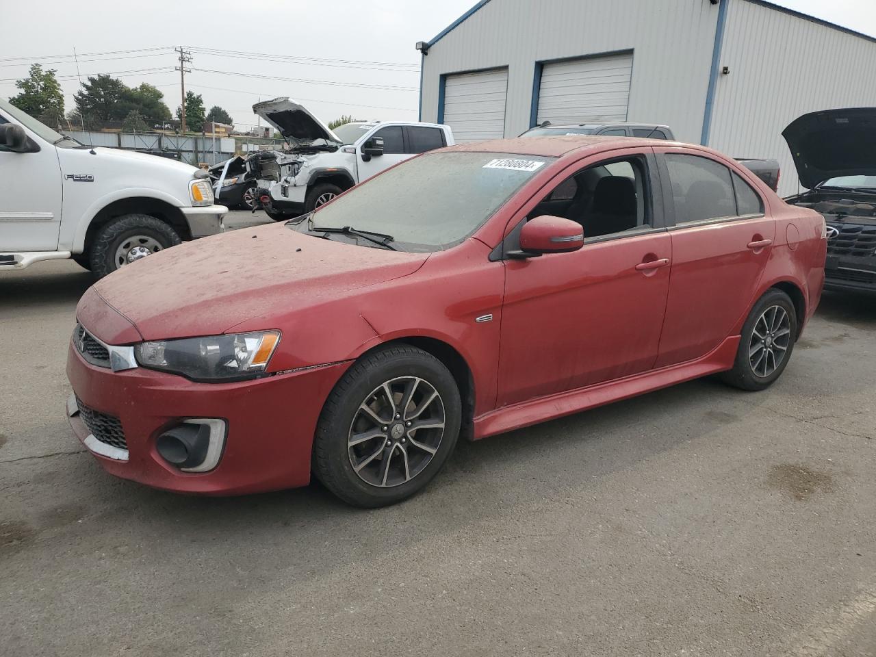 MITSUBISHI LANCER ES 2017 maroon  gas JA32U2FUXHU003610 photo #1