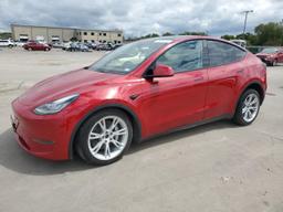 TESLA MODEL Y 2022 red  electric 7SAYGDEE3NA002036 photo #2