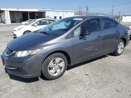 HONDA CIVIC LX 2013 gray  gas 19XFB2F57DE243854 photo #2