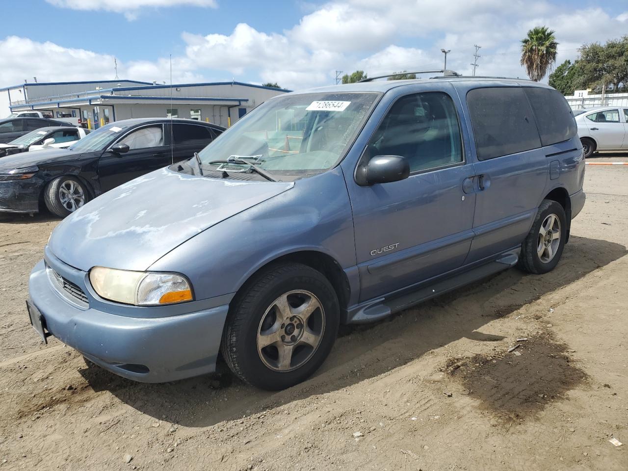 NISSAN QUEST SE 2000 blue  gas 4N2XN11T9YD806256 photo #1