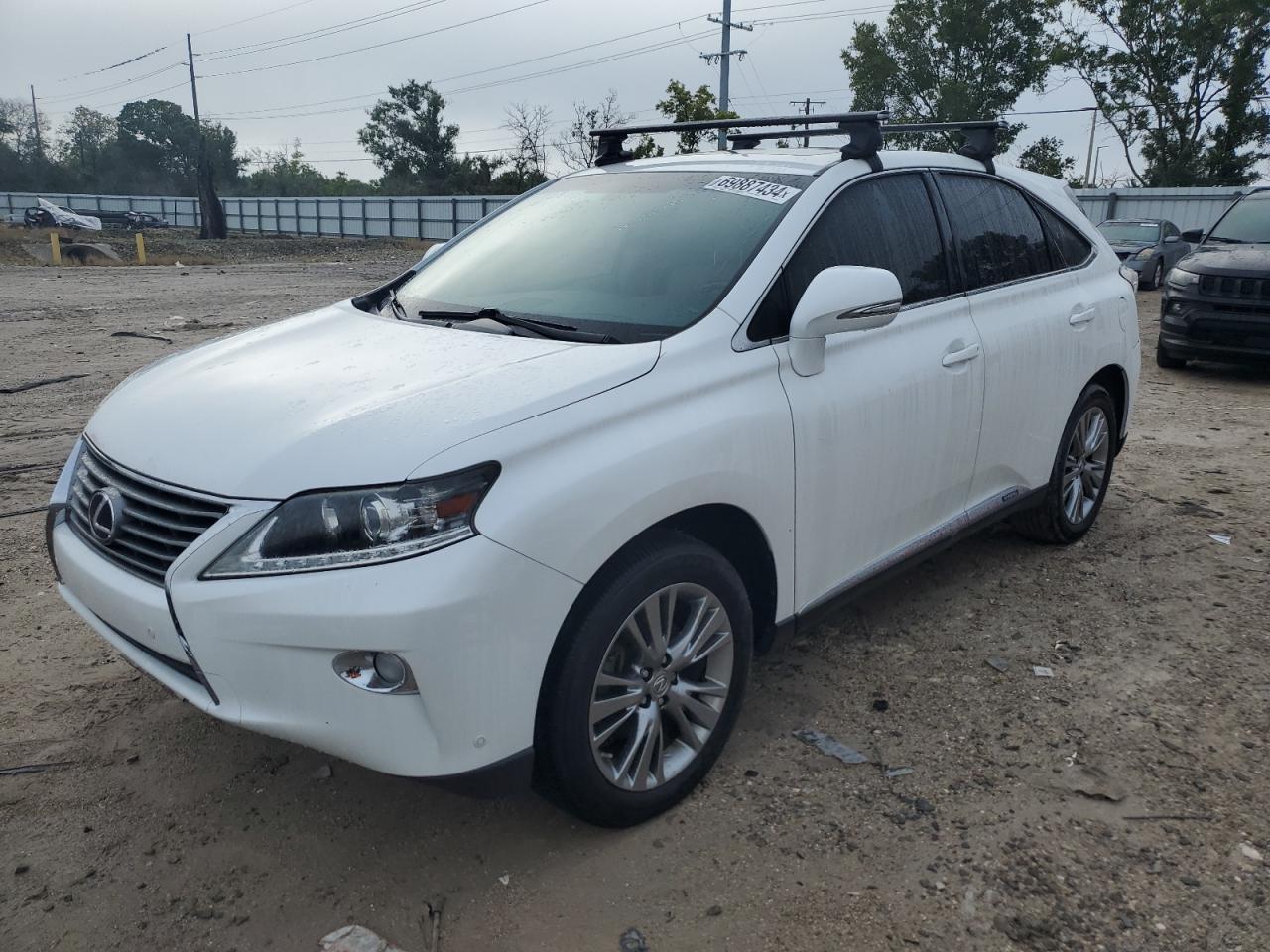 LEXUS RX 450H 2013 white  hybrid engine JTJZB1BA6D2009421 photo #1