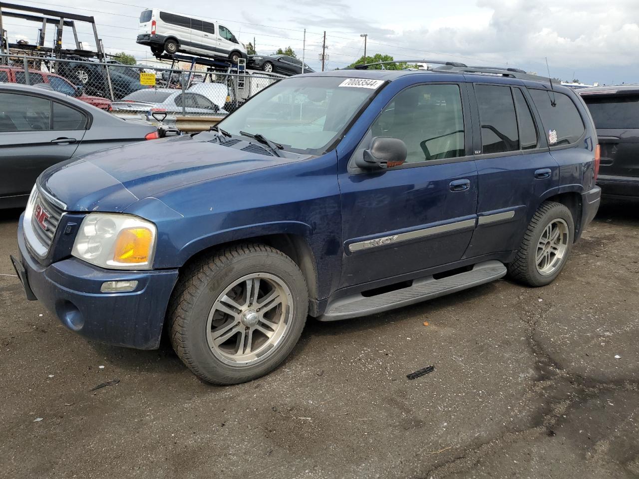 GMC ENVOY 2002 blue  gas 1GKDT13S322282562 photo #1