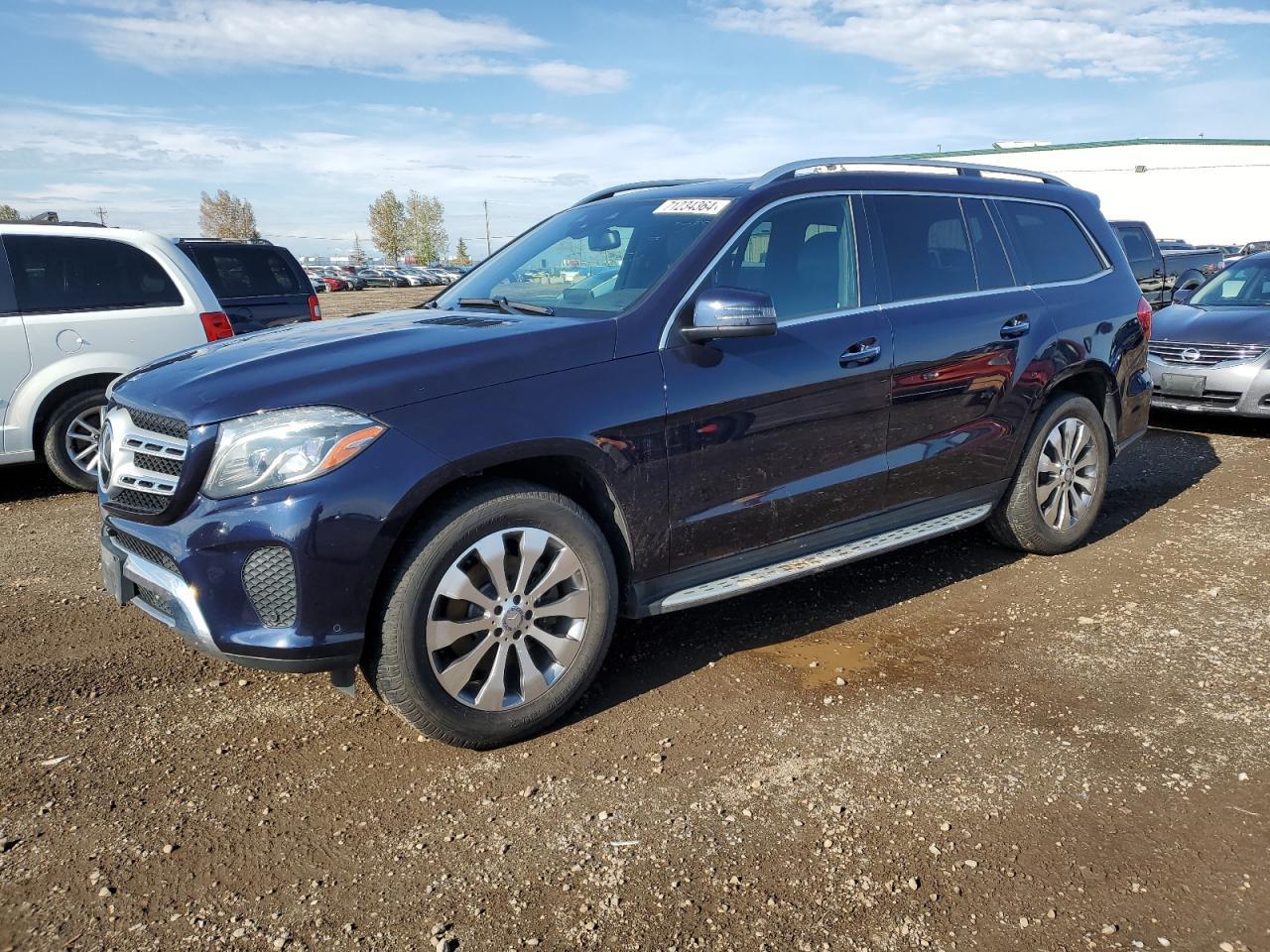 MERCEDES-BENZ GLS 450 4M 2017 blue 4dr spor gas 4JGDF6EE4HA803757 photo #1