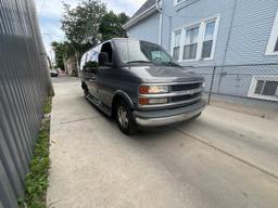 CHEVROLET EXPRESS G1 2001 charcoal sports v gas 1GBFG15R411221605 photo #2