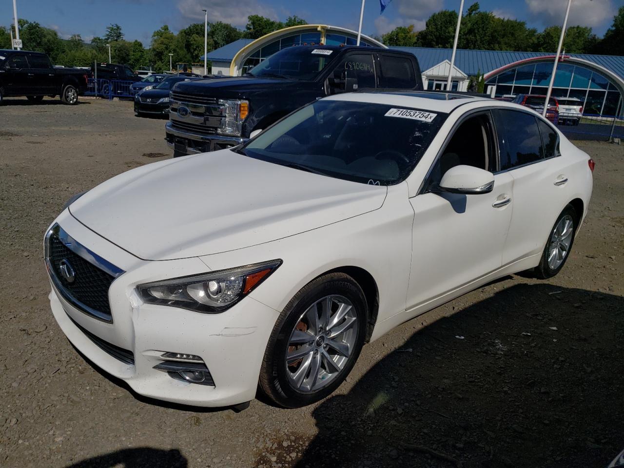 INFINITI Q50 PREMIU 2016 white sedan 4d gas JN1EV7AR0GM346651 photo #1