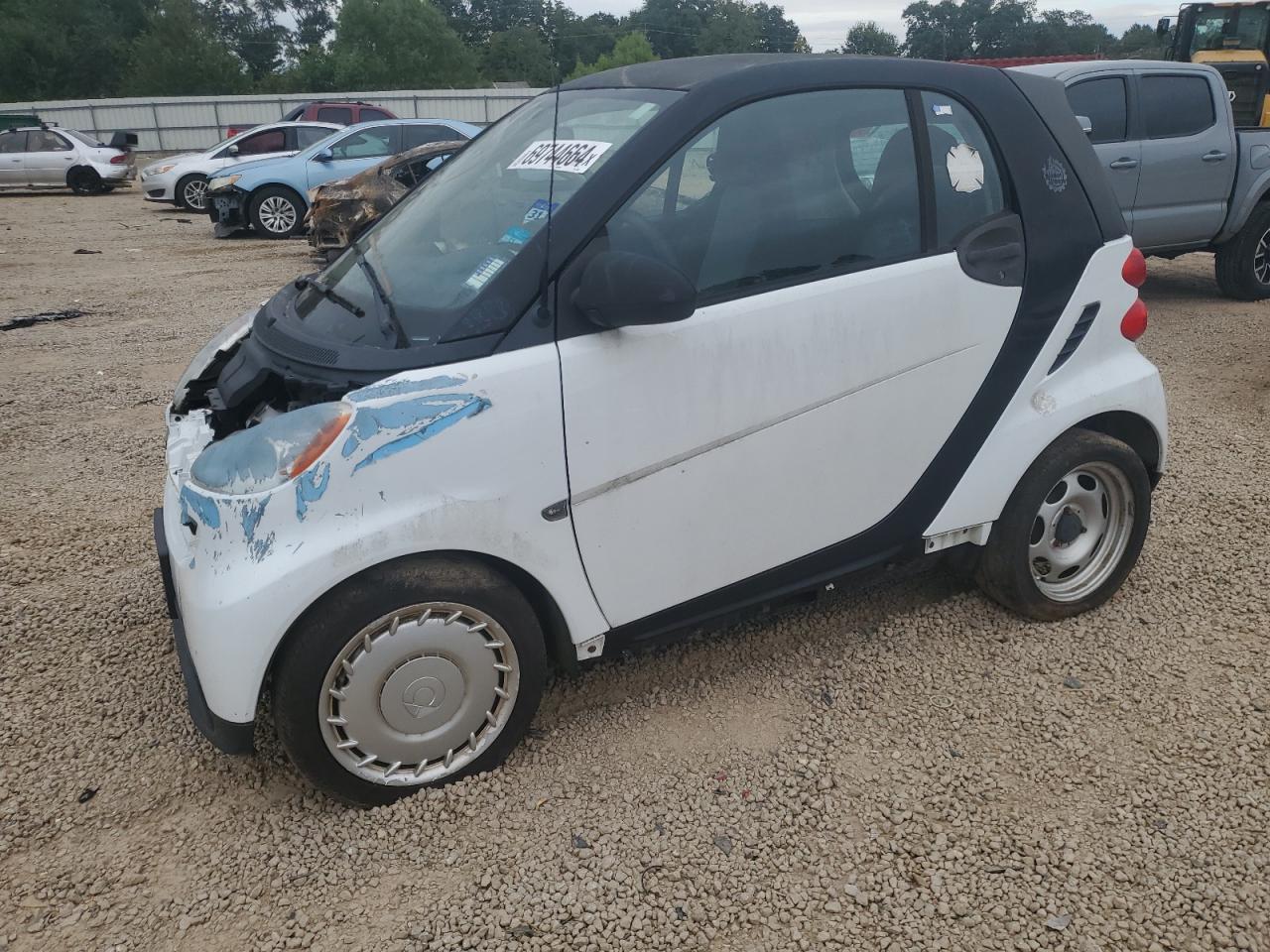 SMART FORTWO PUR 2013 white coupe gas WMEEJ3BA6DK582577 photo #1