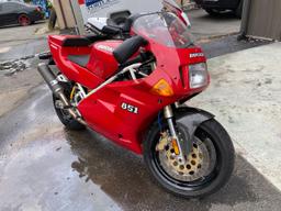 DUCATI 851 SPORT 1992 red racer gas ZDM1HB6R3NB004199 photo #2