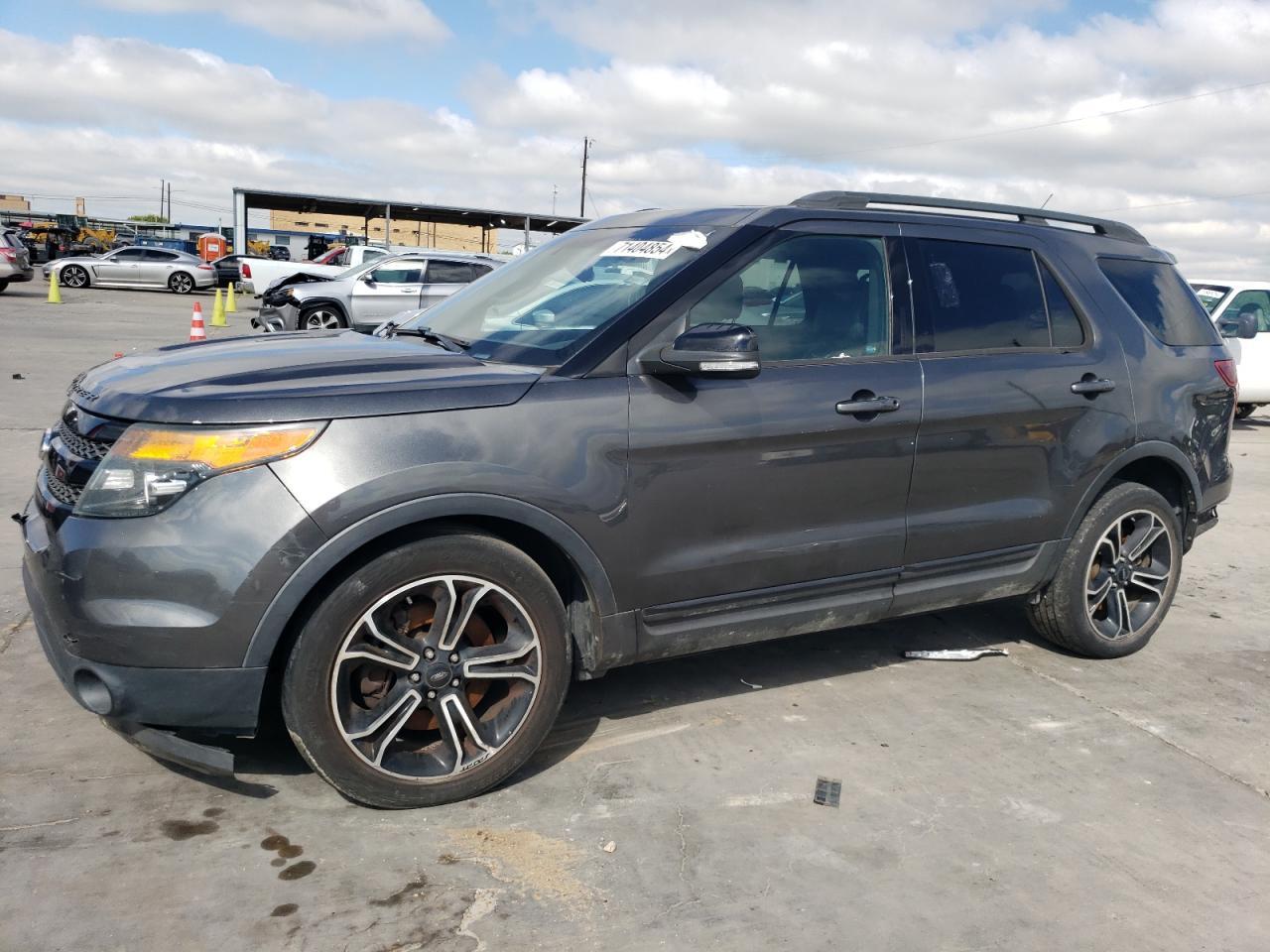 FORD EXPLORER S 2015 gray 4dr spor gas 1FM5K8GT8FGC38446 photo #1