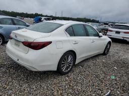 INFINITI Q50 LUXE 2018 white  gas JN1EV7AR1JM440352 photo #4