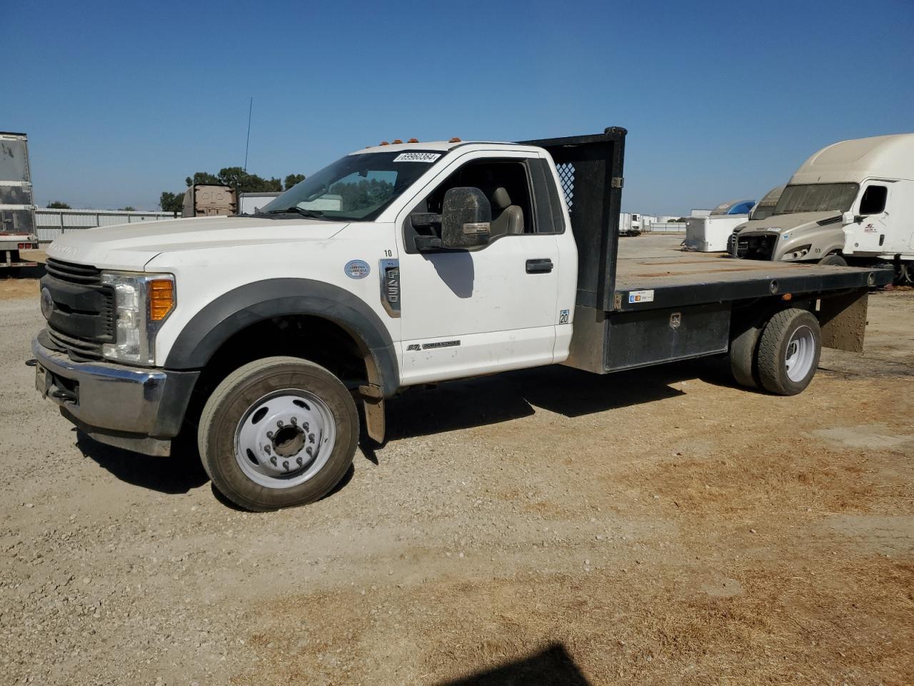 FORD F450 SUPER 2017 white chassis diesel 1FDUF4GT8HED32074 photo #1