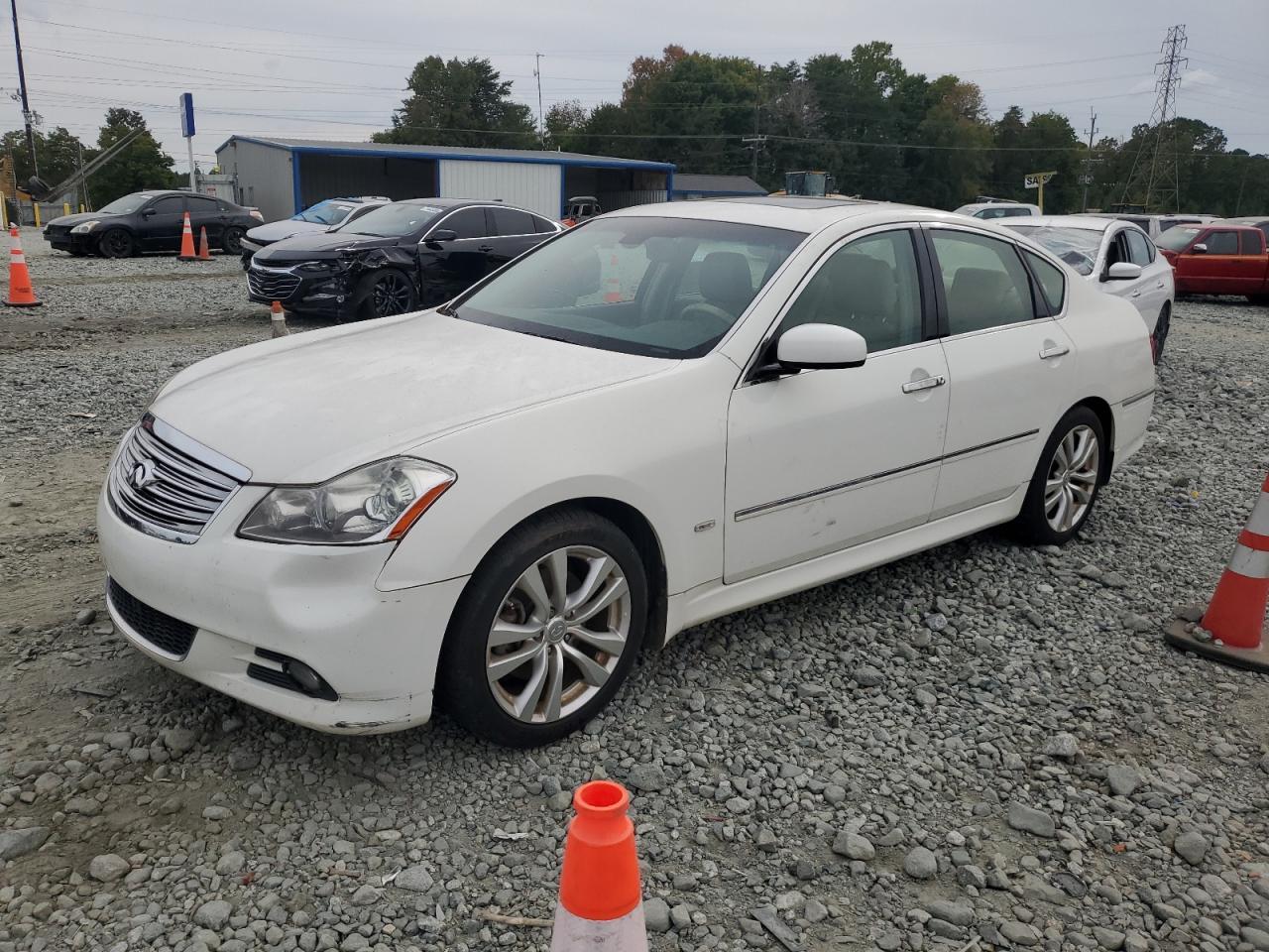 INFINITI M35 BASE 2010 white  gas JN1CY0AP2AM911705 photo #1