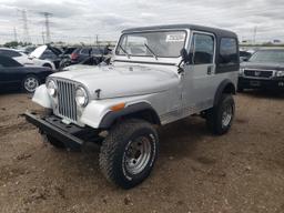 JEEP JEEP CJ7 1985 silver  gas 1JCCF87EXFT035050 photo #2