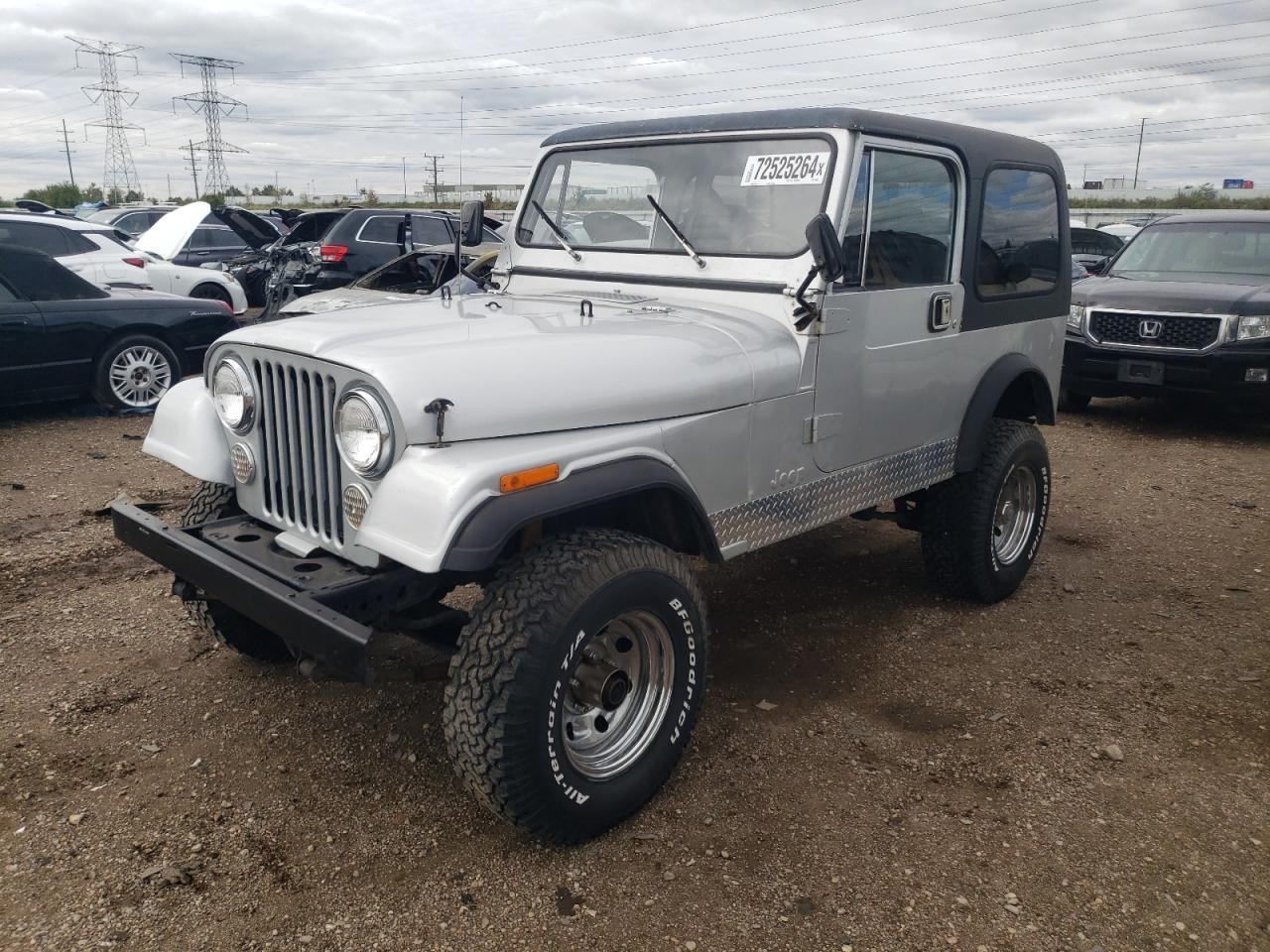 JEEP JEEP CJ7 1985 silver  gas 1JCCF87EXFT035050 photo #1