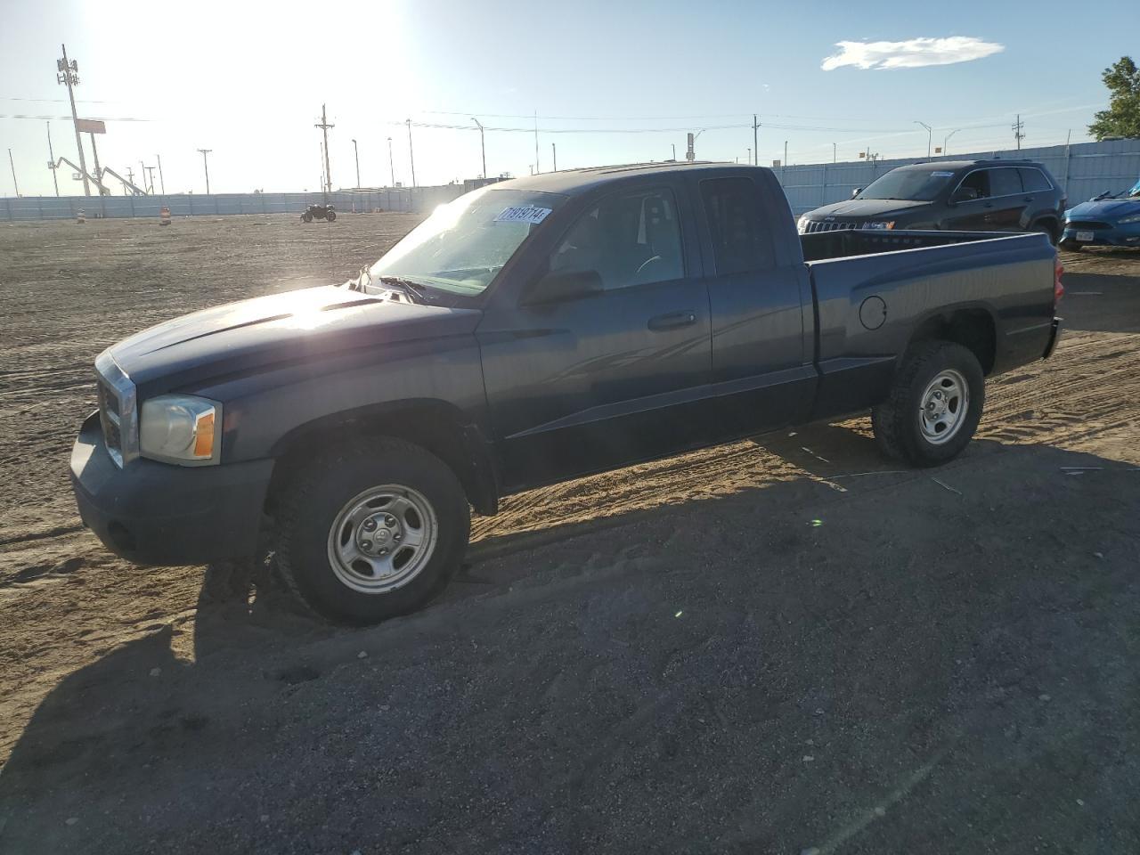 DODGE DAKOTA ST 2007 blue  gas 1D7HE22K87S144124 photo #1