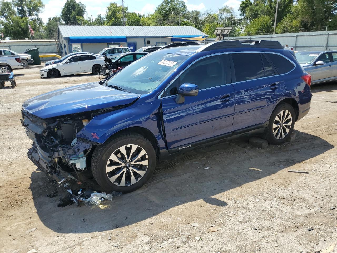 SUBARU OUTBACK 2. 2017 blue  gas 4S4BSANC4H3262279 photo #1