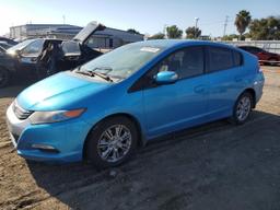 HONDA INSIGHT EX 2010 blue hatchbac hybrid engine JHMZE2H77AS042806 photo #2