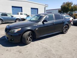 BMW 525 I 2007 black  gas WBANE53577CW60392 photo #2