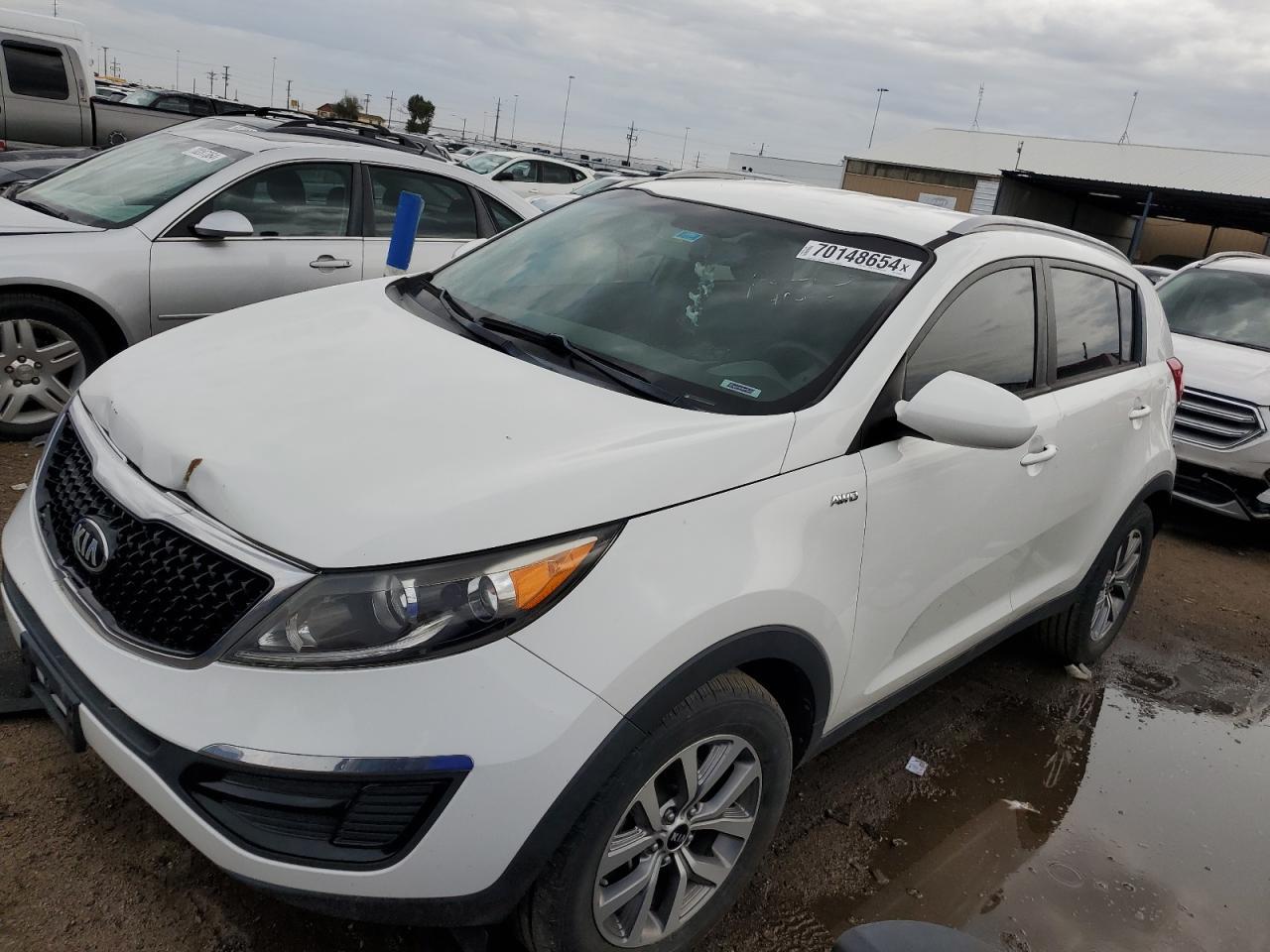 KIA SPORTAGE L 2016 white 4dr spor gas KNDPBCAC1G7862664 photo #1