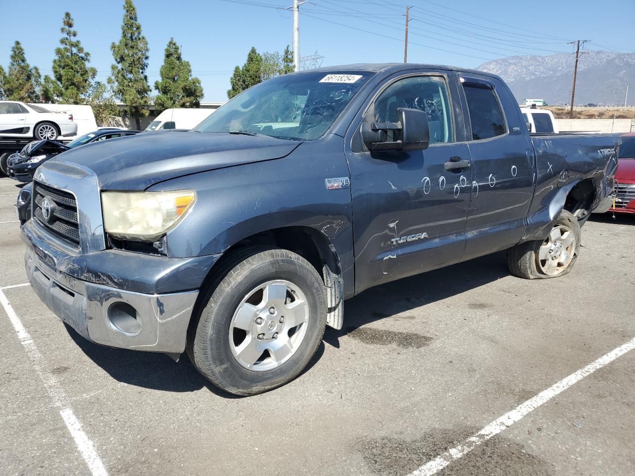 TOYOTA TUNDRA DOU 2007 charcoal crew pic gas 5TFBV54187X006642 photo #1