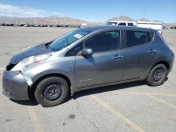 NISSAN LEAF S 2016 charcoal  electric 1N4AZ0CP2GC303752 photo #2