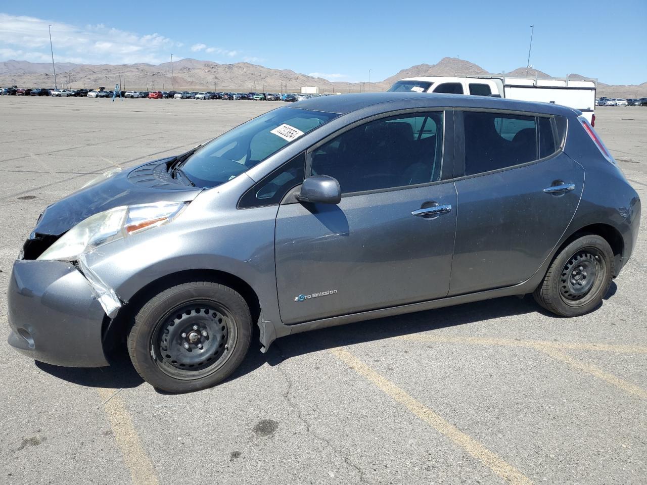 NISSAN LEAF S 2016 charcoal  electric 1N4AZ0CP2GC303752 photo #1