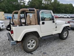 JEEP WRANGLER / 2001 white  gas 1J4FA59SX1P309972 photo #4