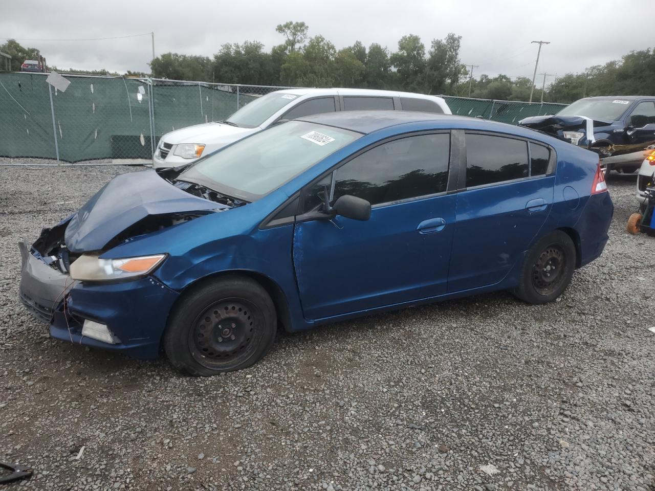 HONDA INSIGHT 2014 blue  hybrid engine JHMZE2H34ES003206 photo #1