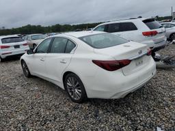 INFINITI Q50 LUXE 2018 white  gas JN1EV7AR1JM440352 photo #3