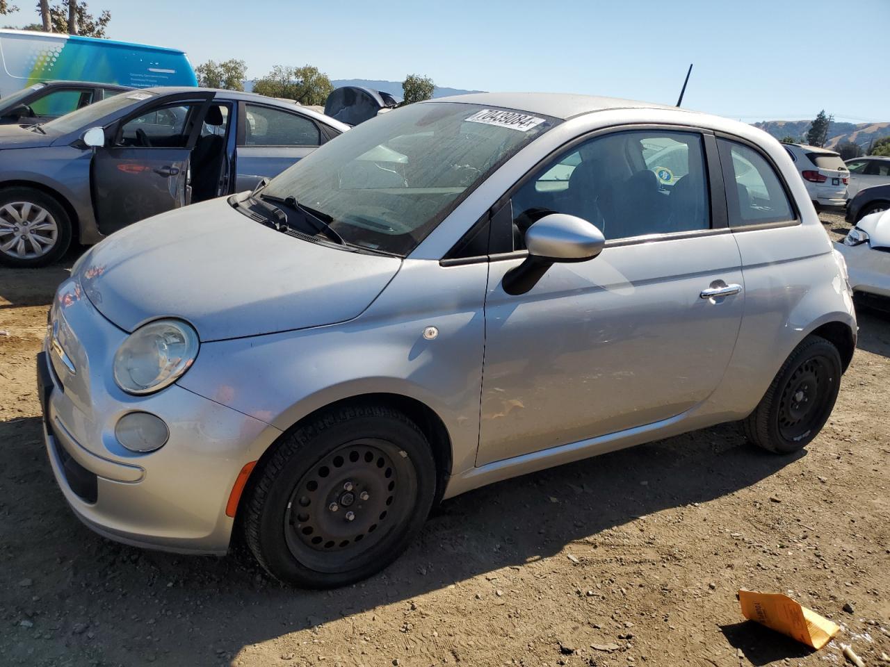 FIAT 500 POP 2012 silver  gas 3C3CFFAR2CT260505 photo #1