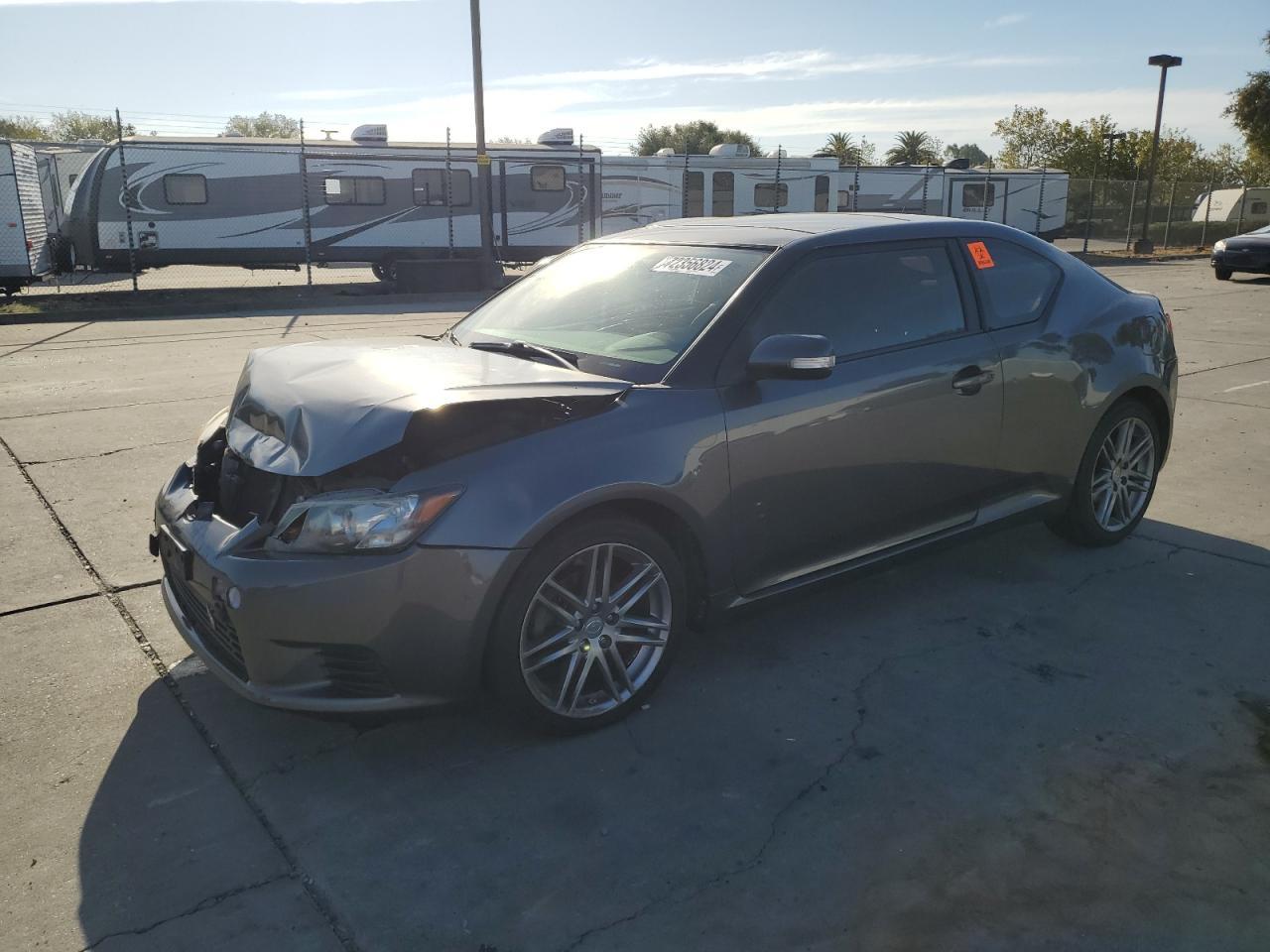 TOYOTA SCION TC 2013 gray  gas JTKJF5C76D3061357 photo #1