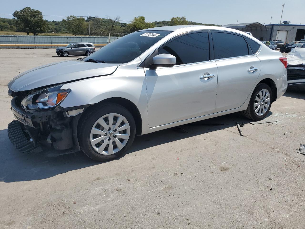 NISSAN SENTRA S 2019 white  gas 3N1AB7AP2KY311931 photo #1