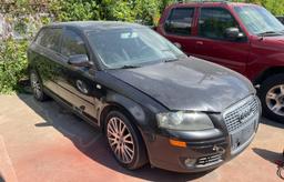 AUDI A3 2.0 PRE 2008 black station gas WAUNF78P08A166181 photo #2