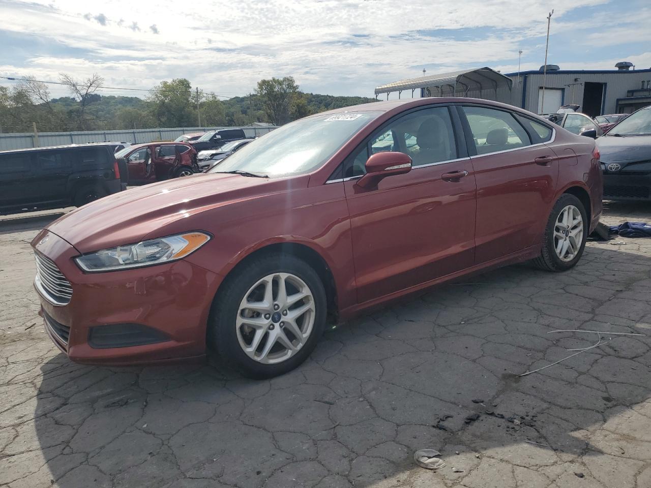 FORD FUSION SE 2014 maroon  gas 3FA6P0H77ER146500 photo #1