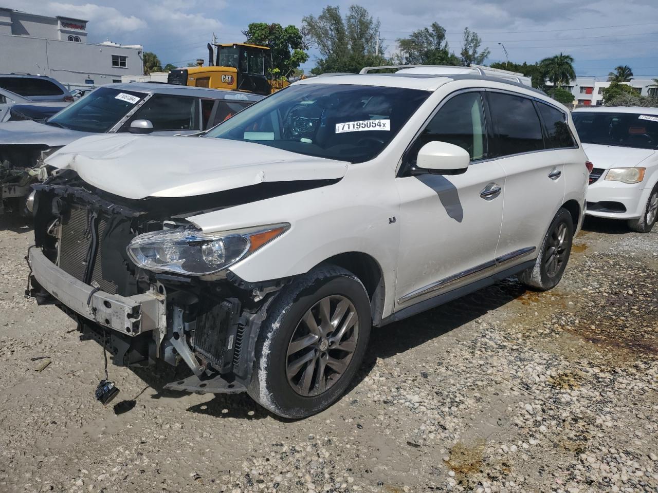 INFINITI QX60 2014 white  gas 5N1AL0MM5EC522617 photo #1