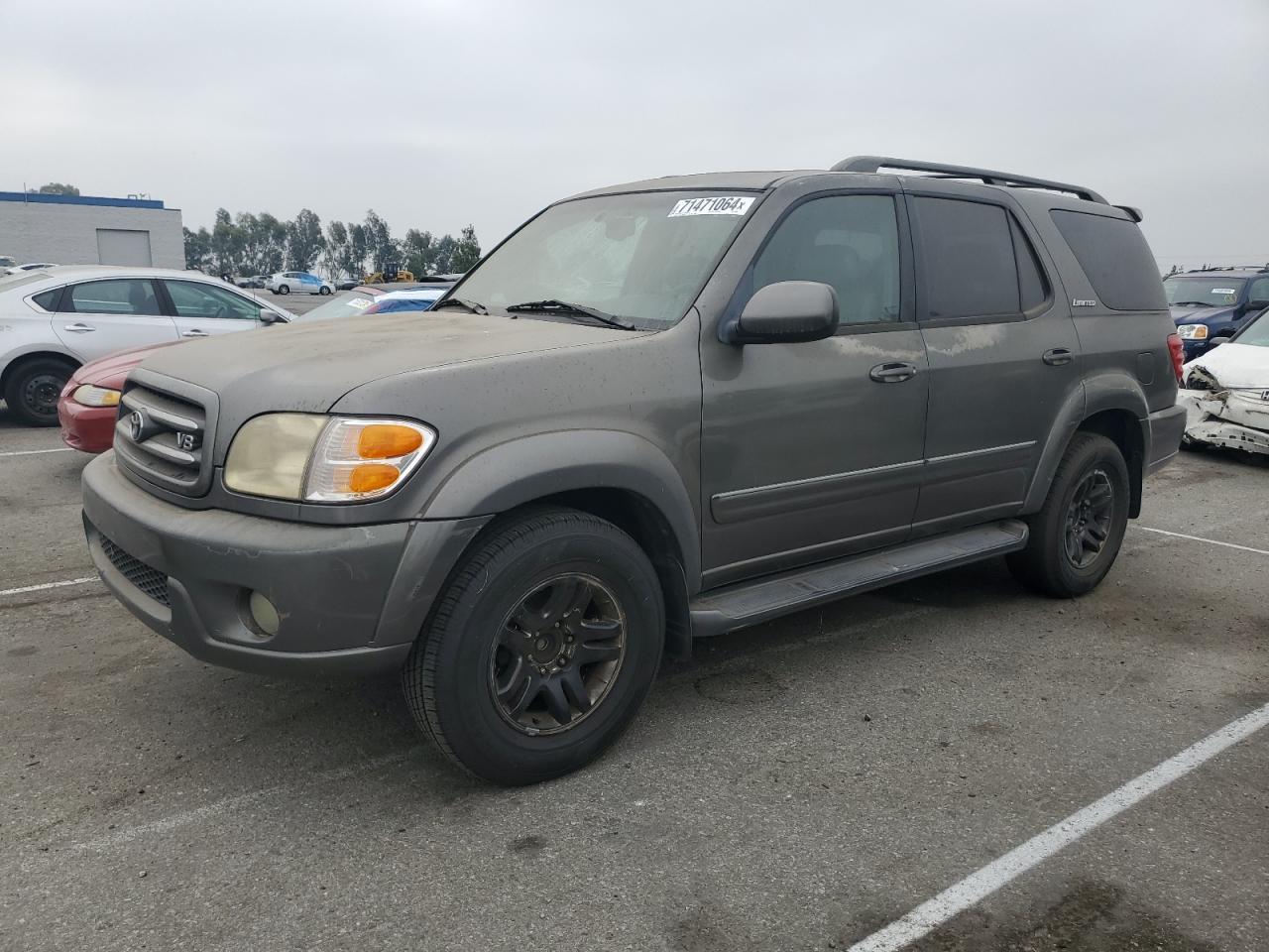 TOYOTA SEQUOIA LI 2004 gray  gas 5TDZT38A34S210740 photo #1