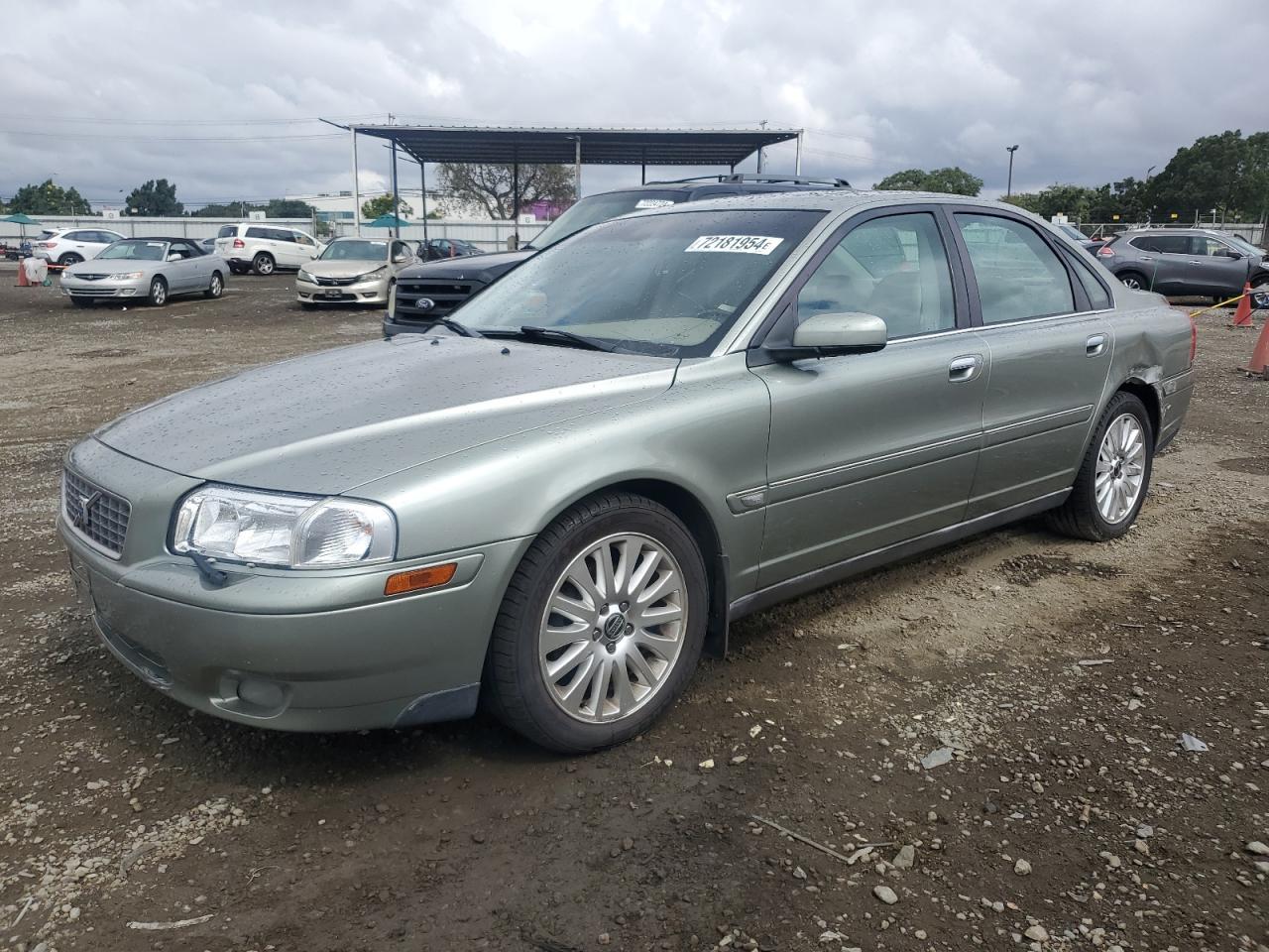 VOLVO S80 2.5T 2006 green  gas YV1TS592261446883 photo #1