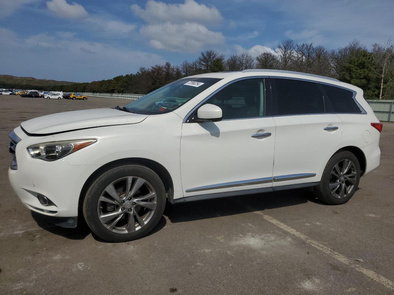 INFINITI JX35 2013 white 4dr spor gas 5N1AL0MM1DC305130 photo #1