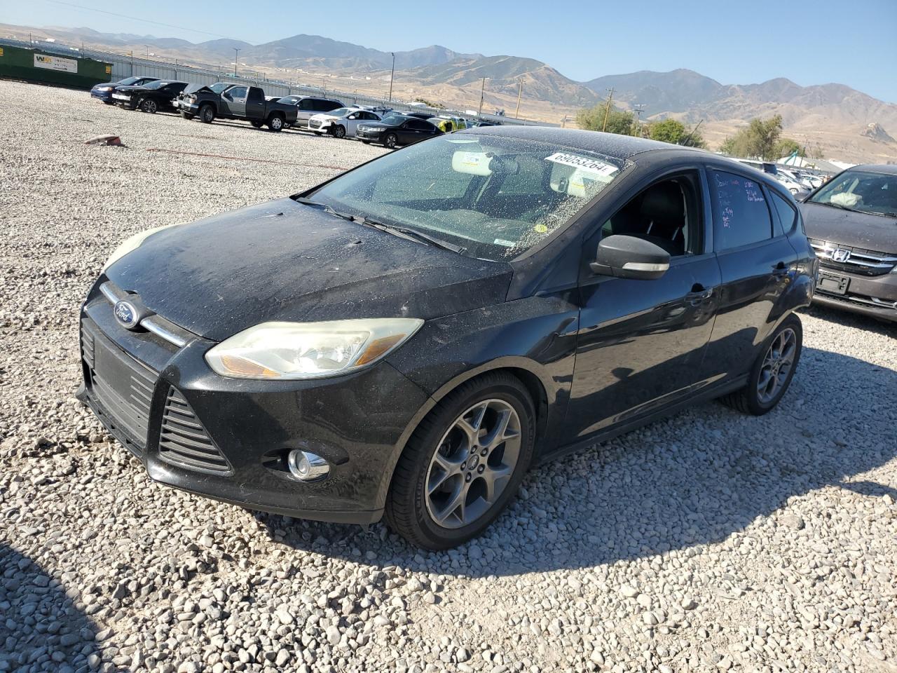 FORD FOCUS SE 2013 black hatchbac gas 1FADP3K2XDL264592 photo #1