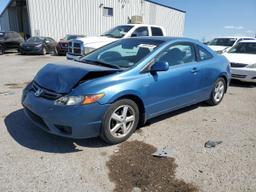 HONDA CIVIC LX 2007 blue  gas 2HGFG12667H561405 photo #2