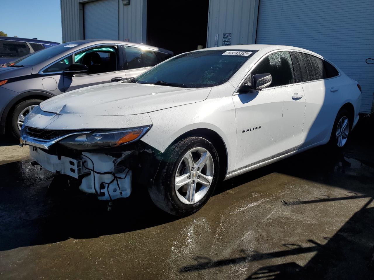 CHEVROLET MALIBU LS 2020 white  gas 1G1ZB5ST4LF118357 photo #1