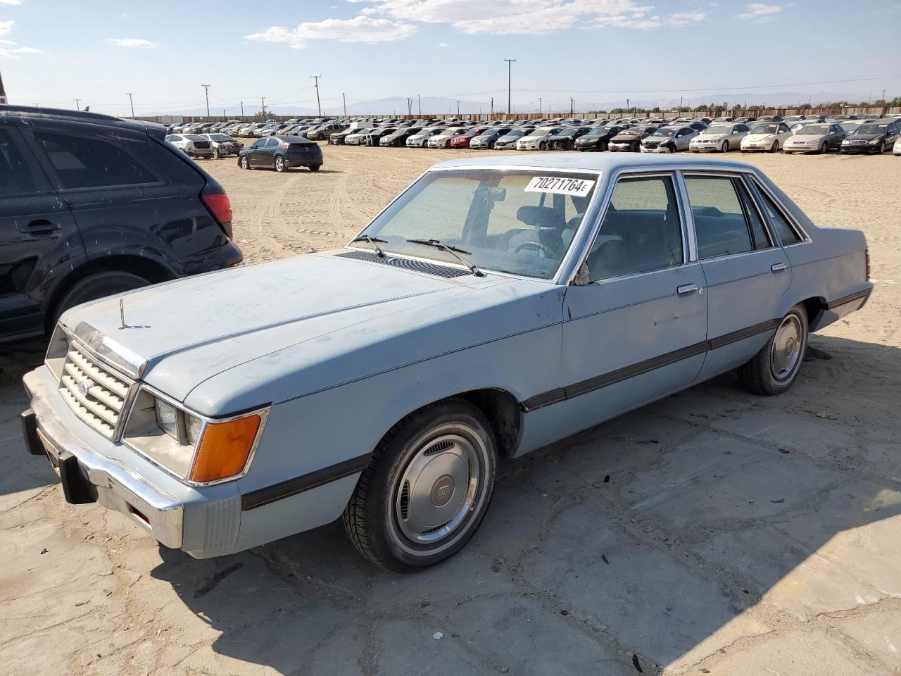 FORD LTD 1986 blue  gas 1FABP3936GG136692 photo #1