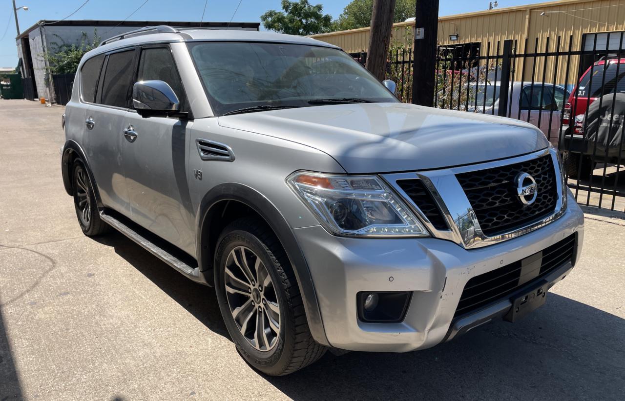 NISSAN ARMADA SV 2019 silver  gas JN8AY2ND5K9092889 photo #1