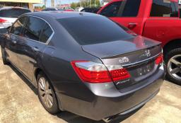 HONDA ACCORD EXL 2014 gray sedan 4d gas 1HGCR3F86EA017390 photo #4