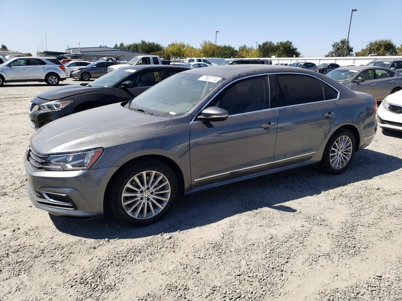 VOLKSWAGEN PASSAT SE 2016 gray sedan 4d gas 1VWBT7A37GC058761 photo #1