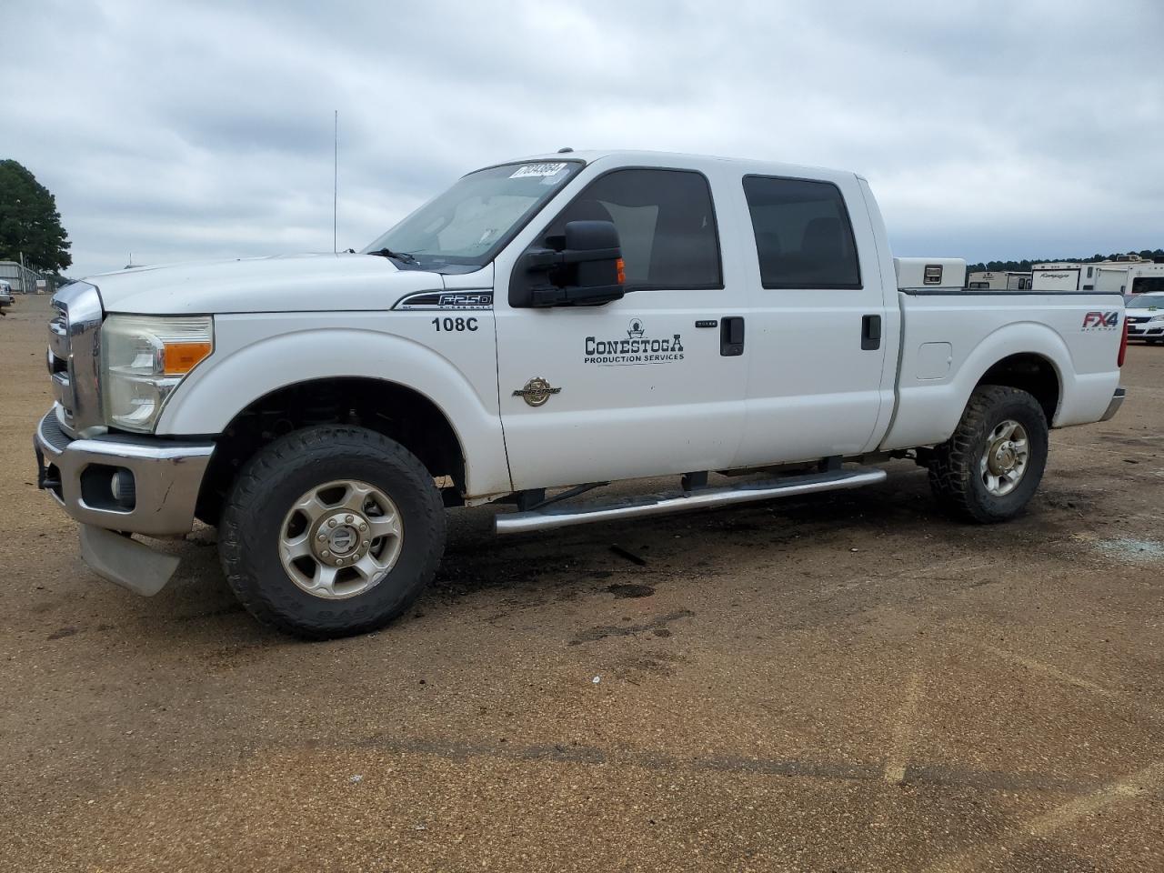 FORD F250 SUPER 2013 white  Diesel 1FT7W2BT4DEA55222 photo #1