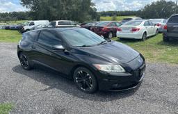 HONDA CR-Z EX 2014 black hatchbac hybrid engine JHMZF1C62ES000636 photo #2